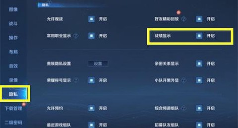 王者荣耀隐藏战绩怎么看