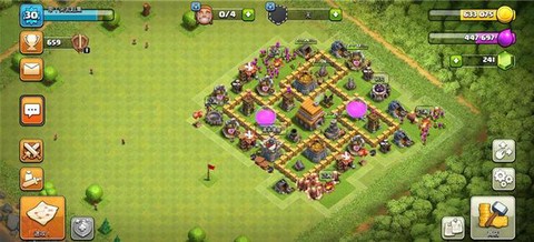 部落冲突5本怎么摆阵