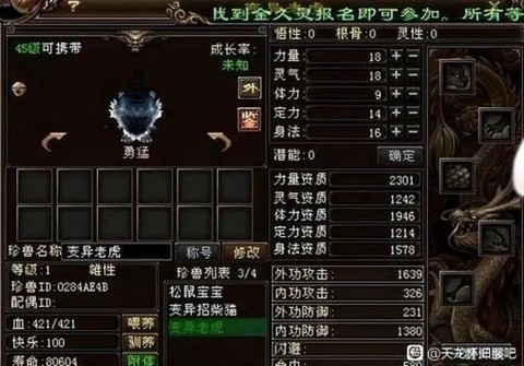 天龙八部怎么领老虎